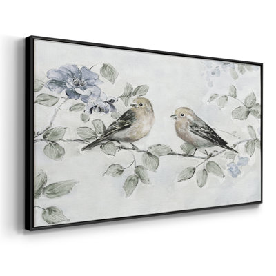 Soft Finch Summer- Framed Gallery Wrapped Canvas -Ready to Hang