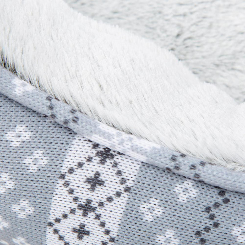 Santa Paws 100% Polyester Pet Bed, Grey, 10cm H x 82cm W x 68cm D