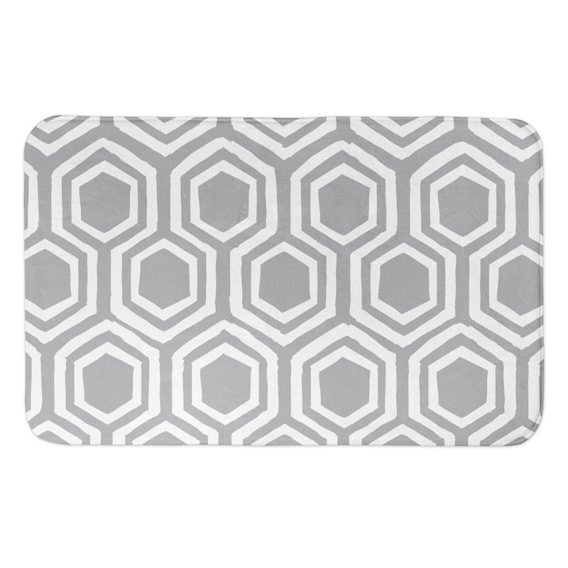 Tapis pour salle de bain Arib, Gris