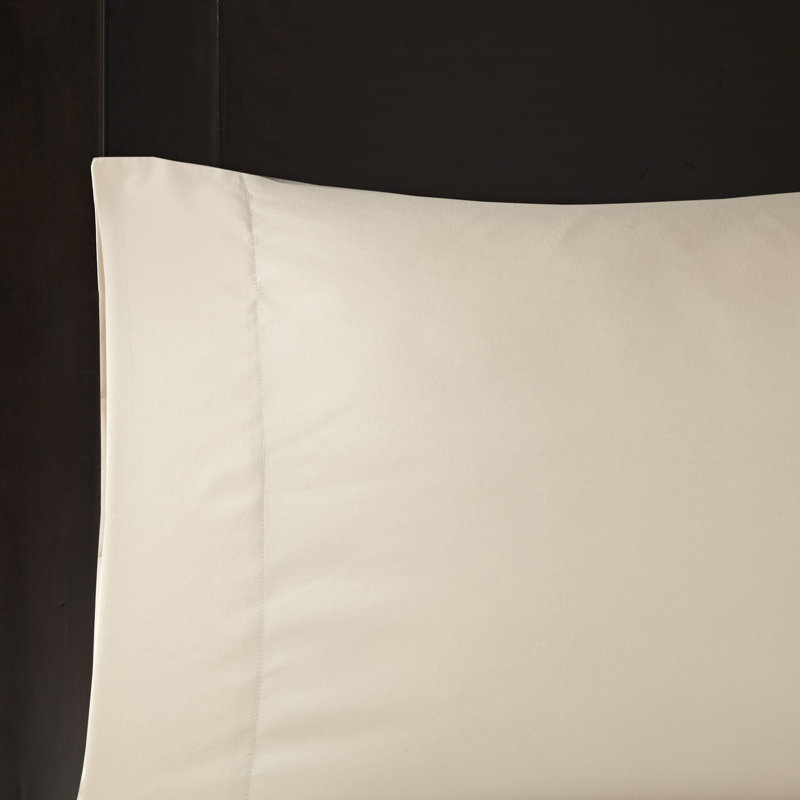 King Brown Jacquard Microfiber Reversible Bedding Set
