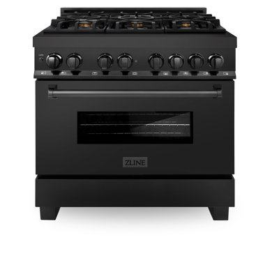 ZLINE 36 in. Legacy Dual Fuel Range w/ 6 Burner Cooktop & Electric Oven w/ Door