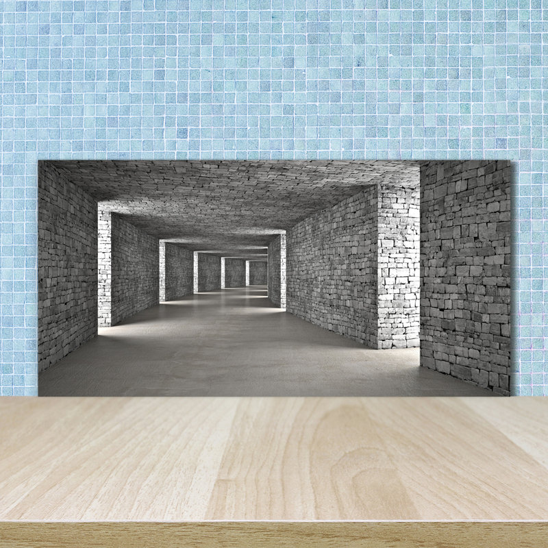 Lovelynn 50cm W x 100cm L Glass Peel and Stick Panel