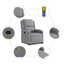  Fauteuil de massage inclinable gris clair 100% polyester, métal, contreplaqué-715987392