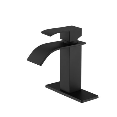 Robinet de salle de bain à cascade, robinet de meuble-lavabo à poignée simple