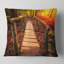 Magnifique Passerelle en lumière dorée - Coussin imprimé pont et pont-29601996-29602000