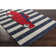 Quesinberry Striped Wool Rug