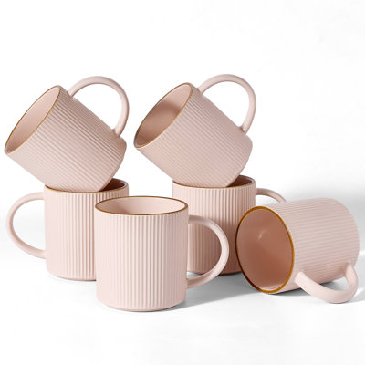 16 Oz Coffee Mugs, Set of 6