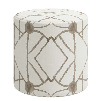 Epaulette Upholstered Ottoman