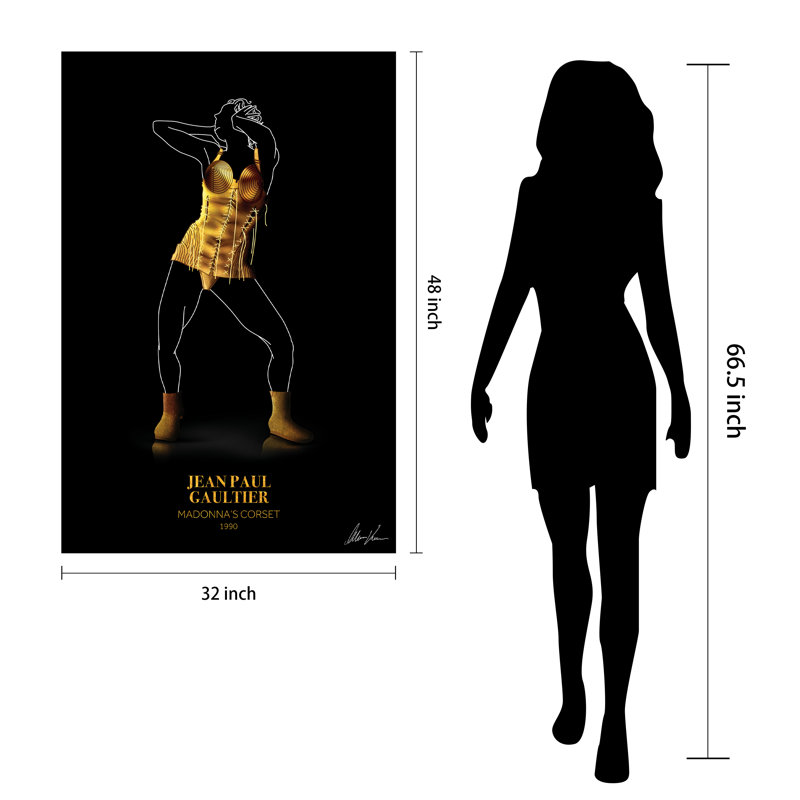 Fashionable Pasarela Look Book Colorful Tempered Glass Art Print Set