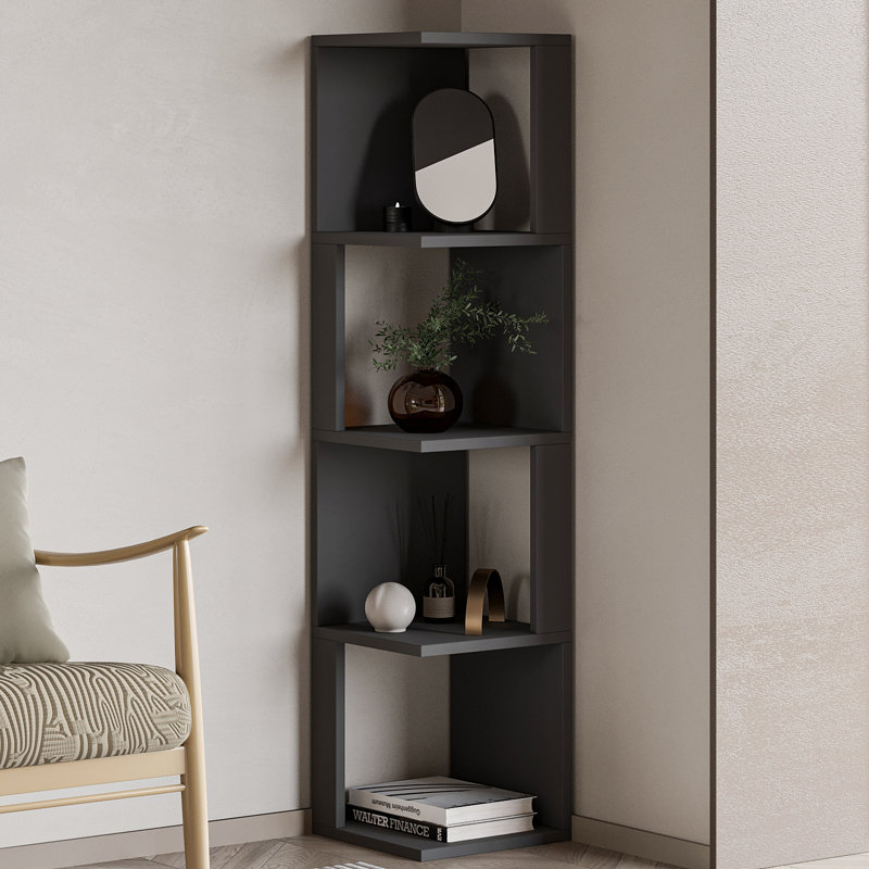 127.5cm H x 30cm W Bookcase, Anthracite