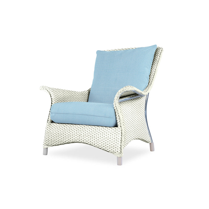 Mandalay Outdoor Lounge Chair, Ivory, Beach Natural