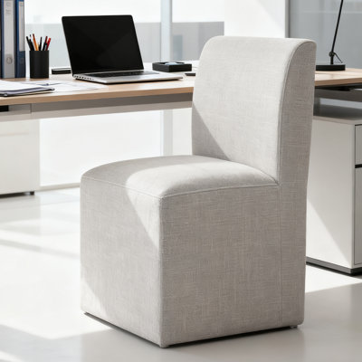 Siège de bureau rembourré en lin Minimalist pour chaise de bureau contemporaine