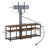 62" TV Stand with Mount and Power Outlets for 42-75 Inch TVs, Swivel Floor TV Stand with 3-Tier Storage Shelves, Height Adjustable Tall TV Stand with USB Ports-134196040-134196042