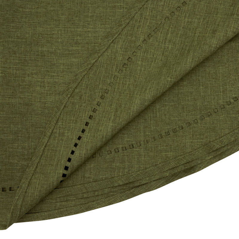 Solid Textured Tablecloth with Clean Drape, Minimal Decorative Edge, and Versatile Styling for Dining and Entertaining, 60"