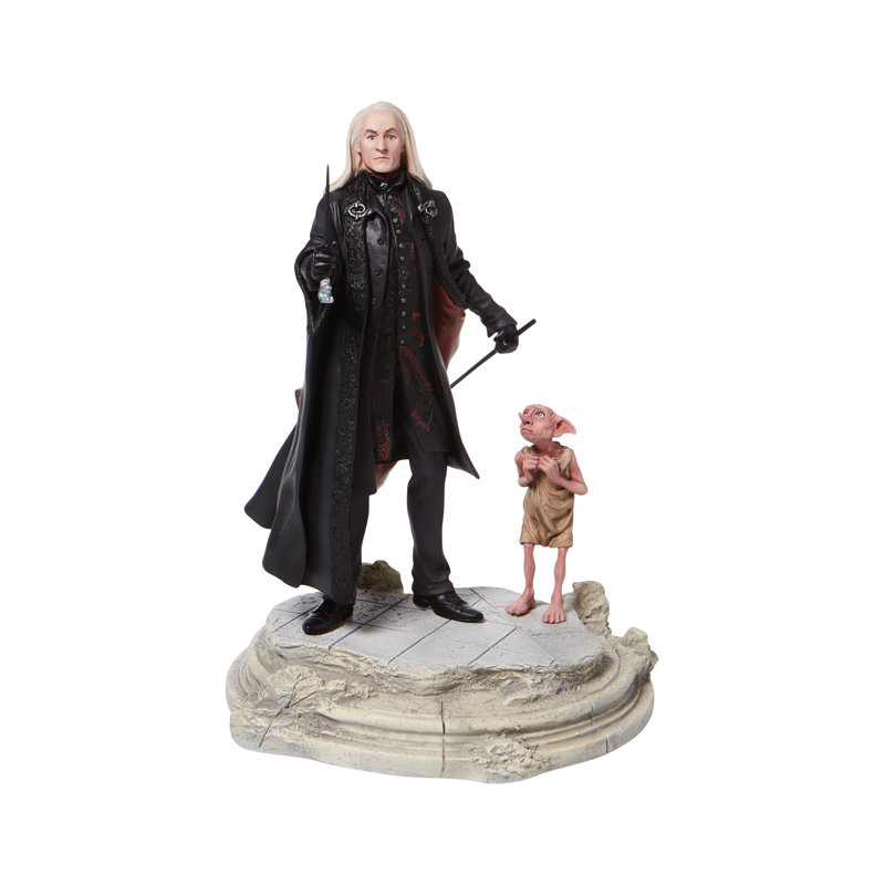 Wizarding World of Harry Potter Lucious Malfoy with Dobby Figurine 10.3in H