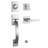Handle With Lever And Deadbolt Reversible Entry Set-50983183