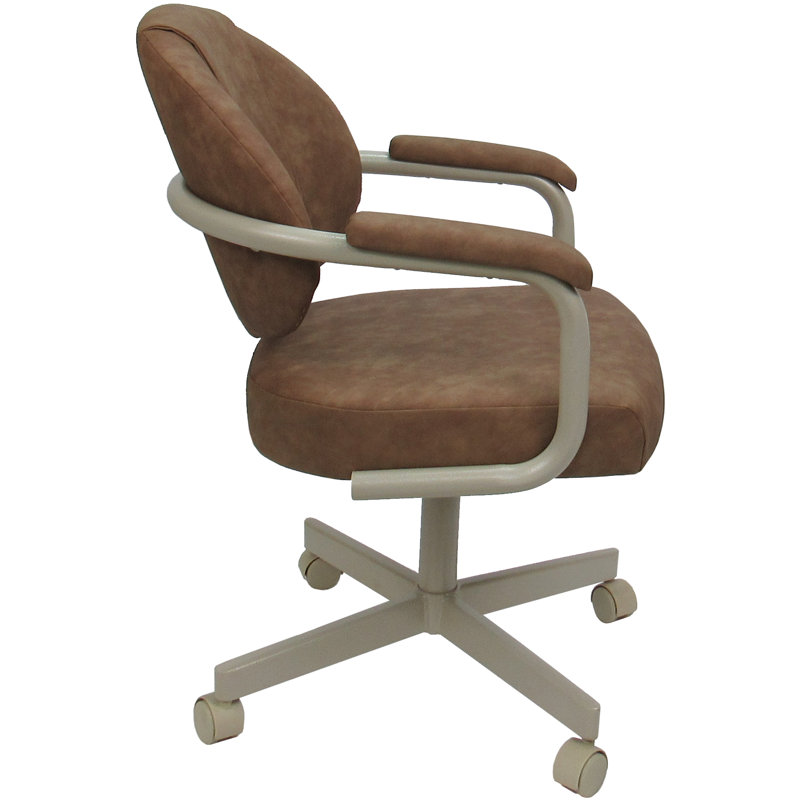 Chaise avec accoudoirs Magaw, Beige