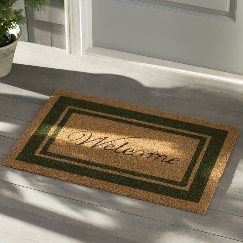Stender Non-Slip Outdoor Doormat, Rectangle 1'6" x 2'6", Sage Green