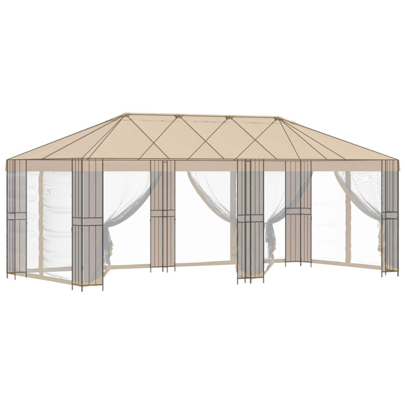 VidaXL, Brown, 276.5cm H x 600cm W x 300cm D