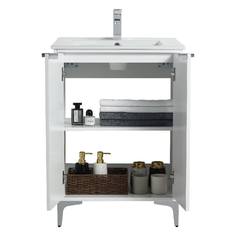 Ensemble de meuble-lavabo simple 24 po Keiper, Chrome poli