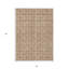 Tapis extérieur lavable géométrique beige et cuivre 5 pi x 8 pi orange