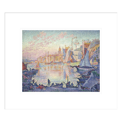 Le port de Saint-Tropez par Paul Signac - Estampe numérique encadrée