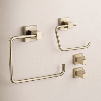 Cube 4-Piece Bathroom Hardware Set