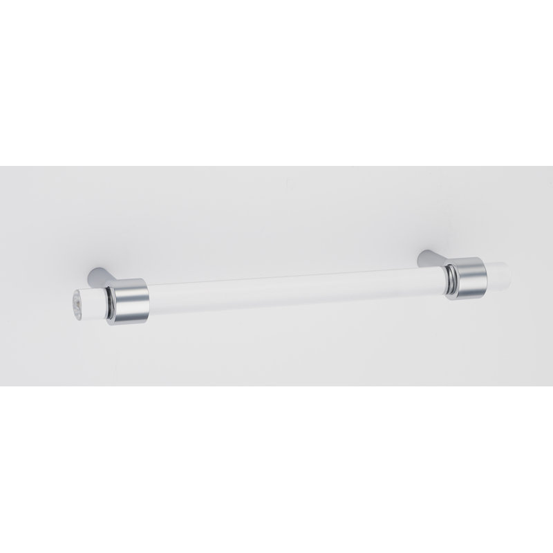4" Center to Center Bar Pull, Polished Chrome, 8"