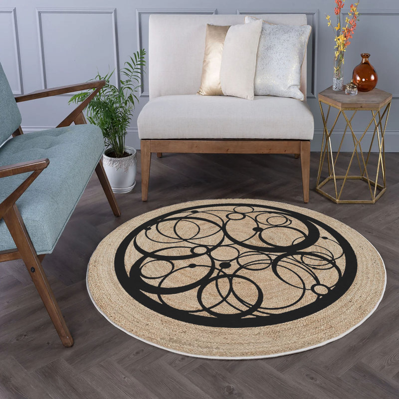 Round Noemi Area Rug, Round 120cm