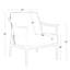 Fauteuil de lecture moderne 26 po Mid-Century-1866114642