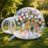 13 FT PVC Inflatable Bubble Balloon House with Tunnel & Blower, Clear Bubble Tent for Kids Parties, Birthdays, Weddings & Backyard Events
