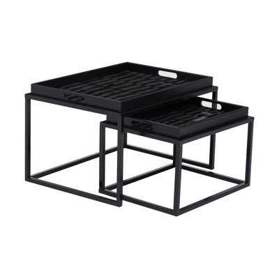 Glass Top Nesting Tables