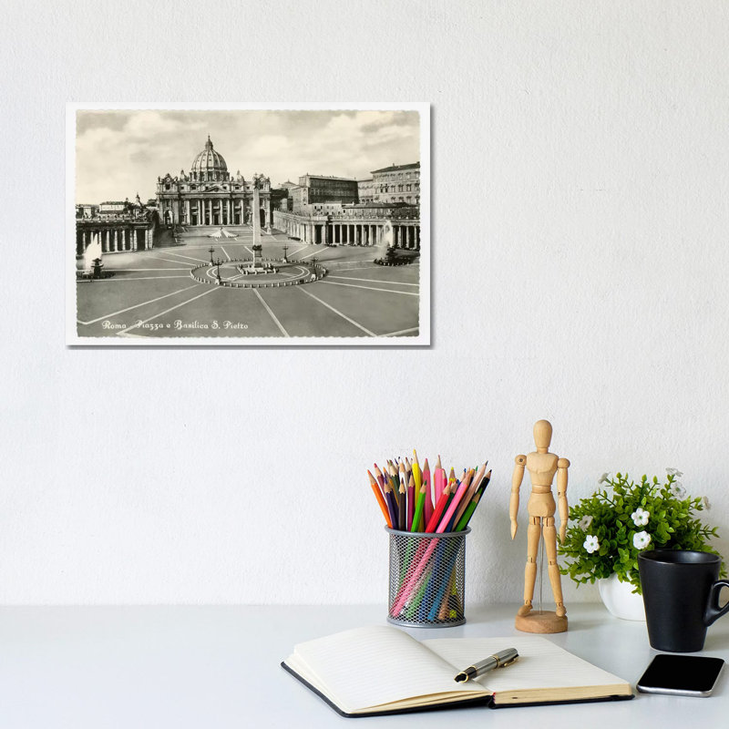 St. Peter's Basilica by Alan Paul - Wrapped Canvas Print, 20.32 cm H x 30.48 cm W