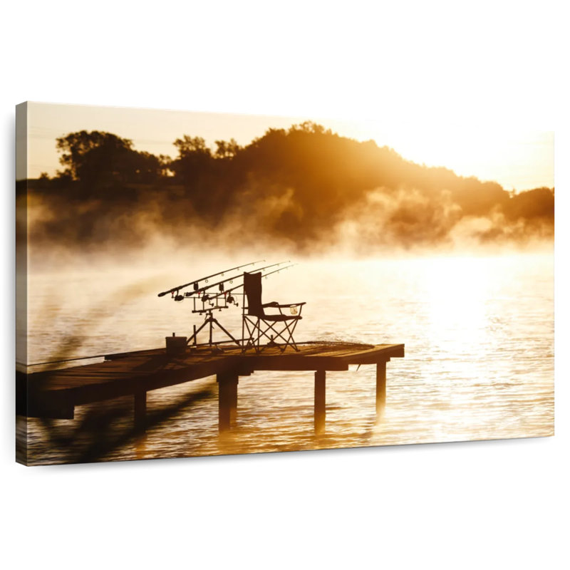 Pêche au lac Senne Misty, H 26 po x l 39 po