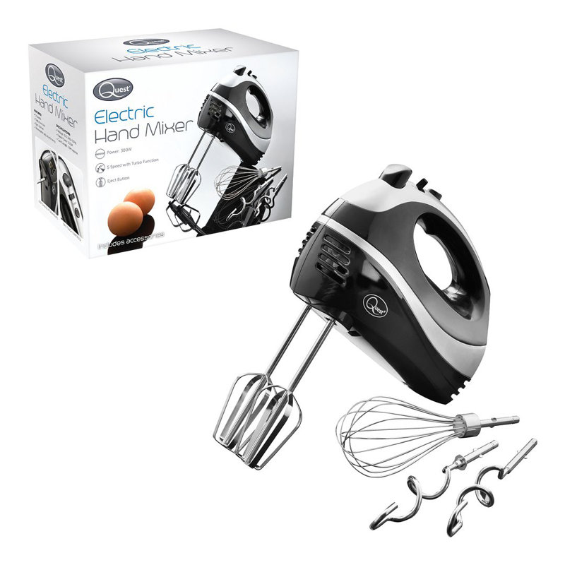 Quest 5 Speed Hand Mixer, Black