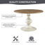 Table de salle à manger ronde 46 "avec base piédestal Lexi-2005518443