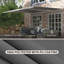 Dakota Fields 395cm W x 300cm D Polyester Grey Cover Motorised Retractable Patio Awning