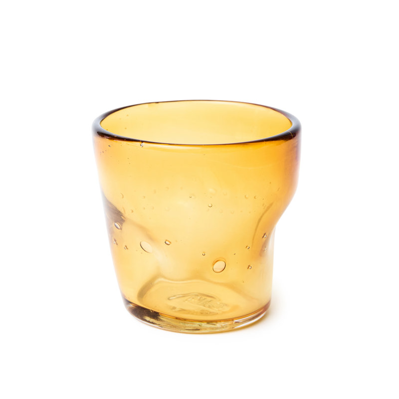 Glass Drinking Glass, Amber