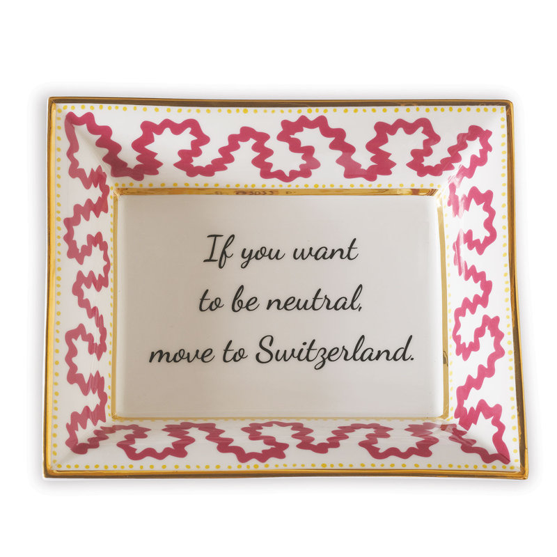 Word Up Porcelain Decorative Plate