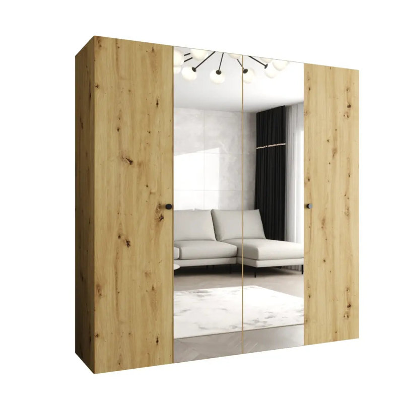 Manufactured Wood Wardrobe, Oak Artisan