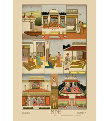 Auguste Racinet - Unframed Print