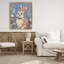 Lapin fantaisiste sur cadre flottant bleu, design par Sara Culpepper-258062701-258062702