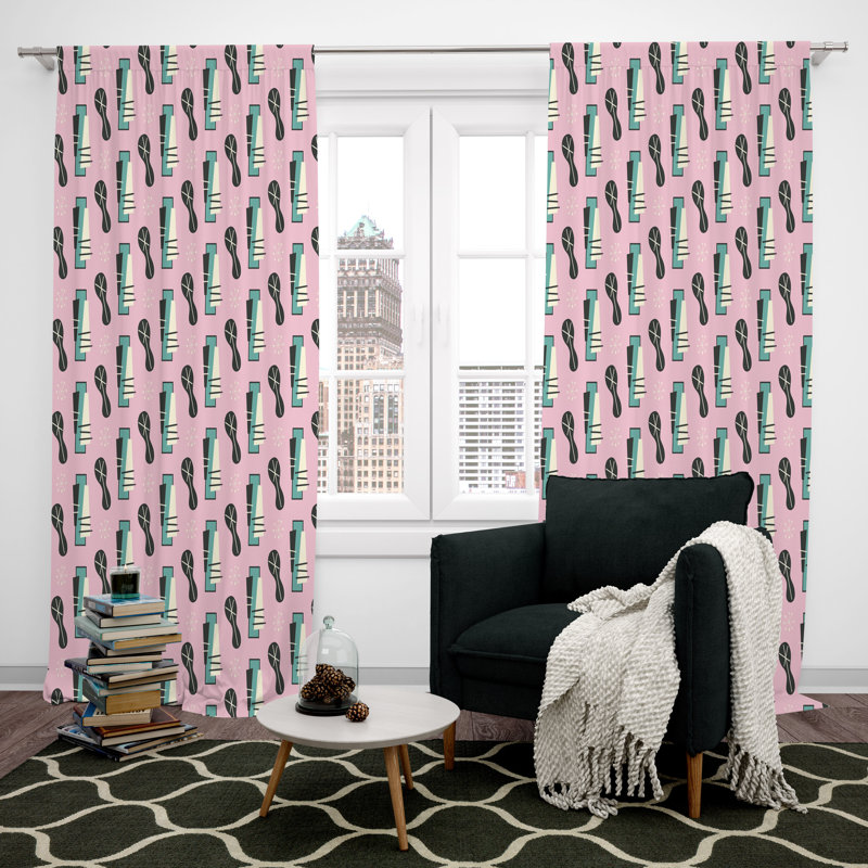 Paire de rideaux obscurcissant en polyester Diamonta, L 20 po x L 52 po