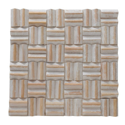 Terra Thatch 17" x 17" Wood Look Wall Tile