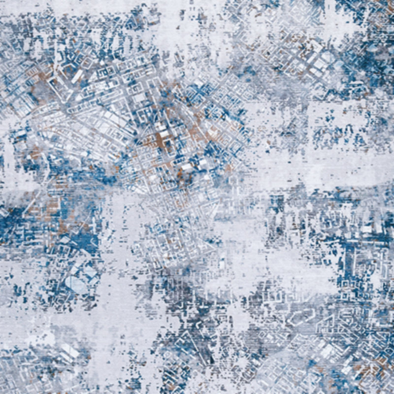 Heathyr Washable Abstract Rug, Rectangle 5' x 7'