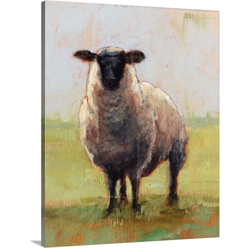 «Away From The Flock I» par Ethan Harper - reproduction d'art sur toile, H 45 po x l 36 po x P 1 po, Toile tendue
