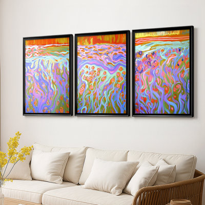 NAUTICAL Series CIII  -Custom Framed  Wrapped Gallery Canvas - 3 Pieces