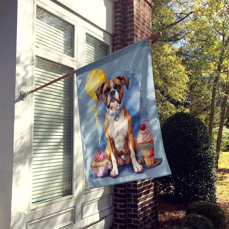 Drapeau «Happy Birthday House», Boxer