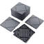 La tuile de terrasse emboîtable en plastique de L 12 po x l 12 po comprend 44 tuiles, 12 bandes de bordure, 4 pièces d'angle et des gants (ensemble de 44)-124451927