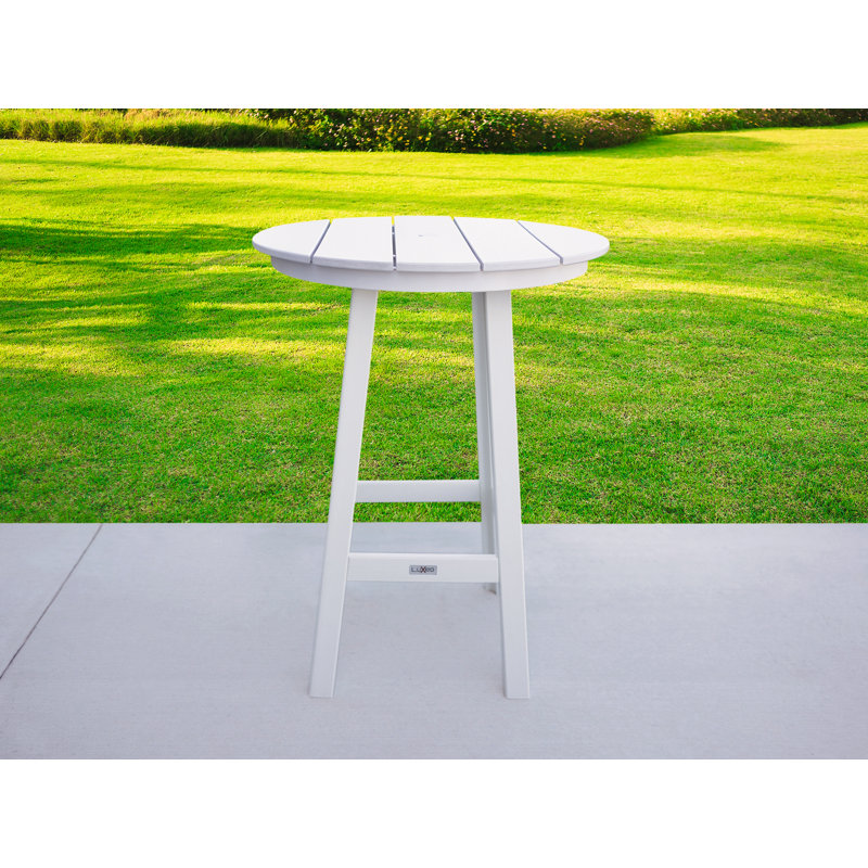 Table de bar ronde 32 "Cabo HDPE, Blanc
